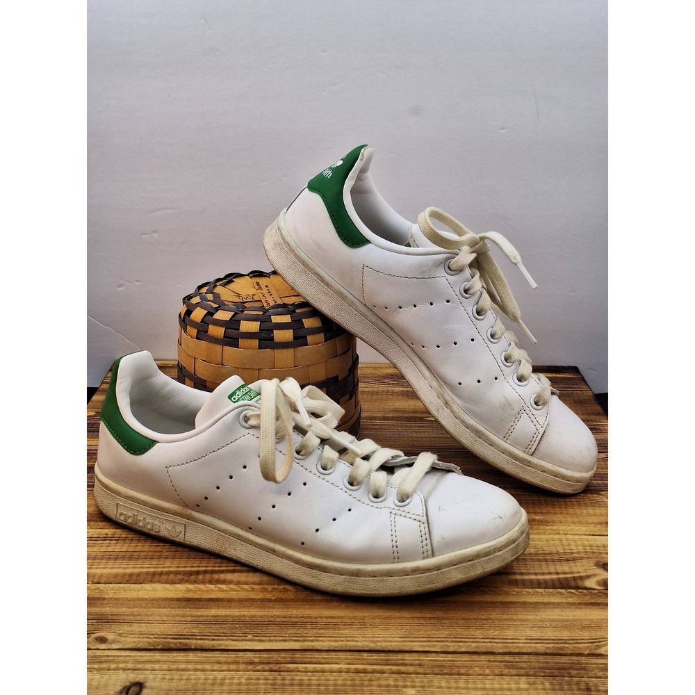 ADIDAS Stan Smith White Green Sneakers Mens Size US 7‎